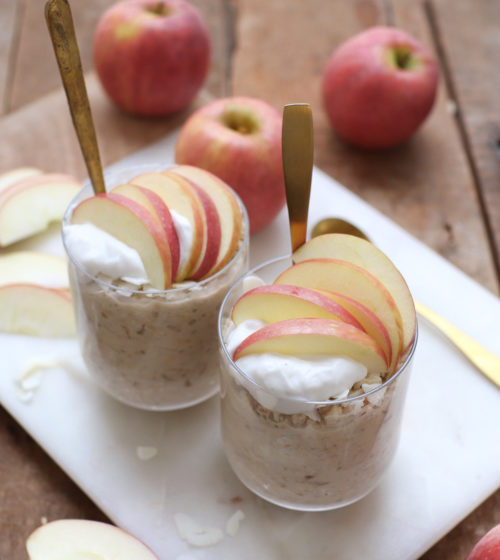 Pink Lady® apple and coconut overnight oats