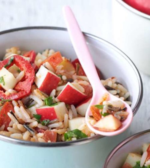 Chilean Spicy Apple Rice Salad