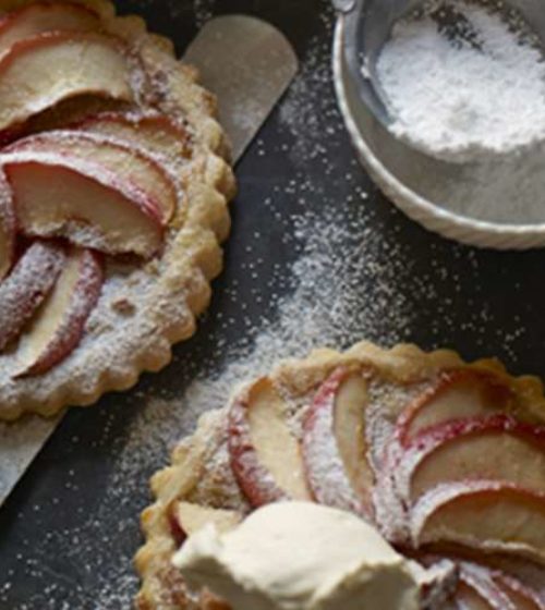 Individual Apple Galettes with Vanilla Chantilly