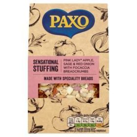 Paxo Sensational Stuffing Pink Lady Apple, Sage, Red Onion with Focaccia Breadcrumbs 110g